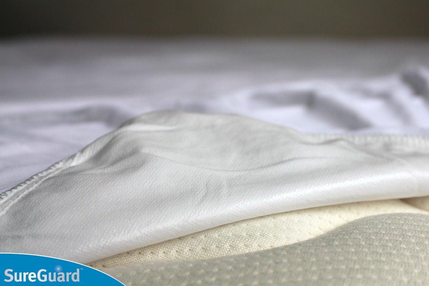 SureGuard Crib Mattress Protector - 100% Waterproof & Hypoallergenic - Premium Fitted Cotton Cover