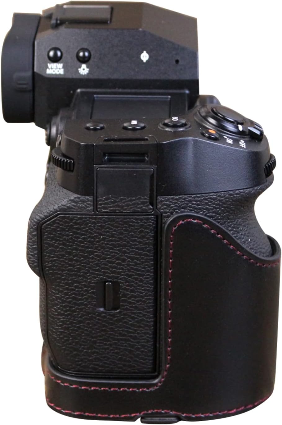 Rieibi X-H2S/ X-H2 XH2S/ XH2 Case - Quality PU Leather Half Case for Fujifilm Mirrorless Digital Camera - Black
