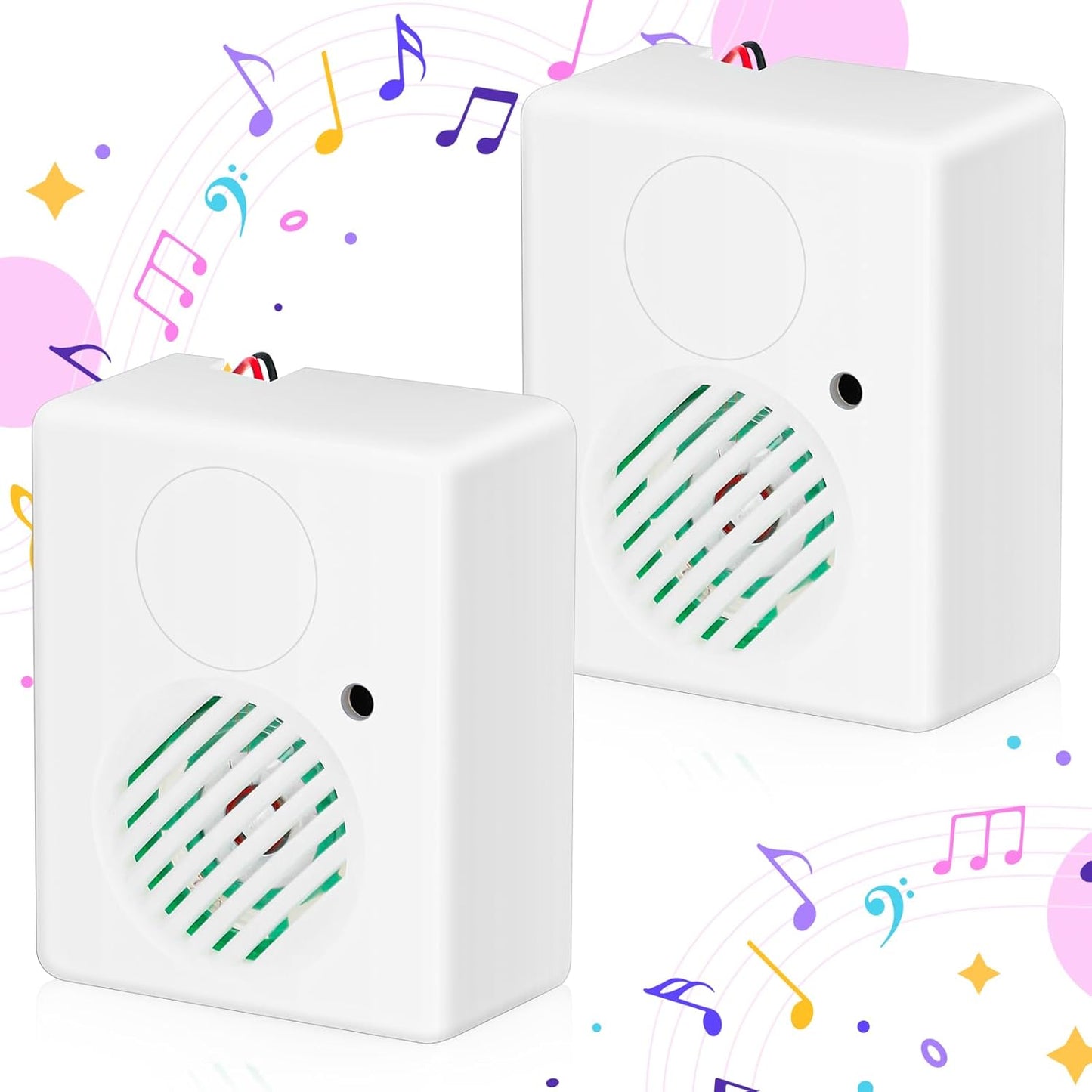 Seenelling (2 Halloween Sound Sensor, Horror Tricky Scary Sound Speaker Machine Screaming Speaker for Halloween Indoor
