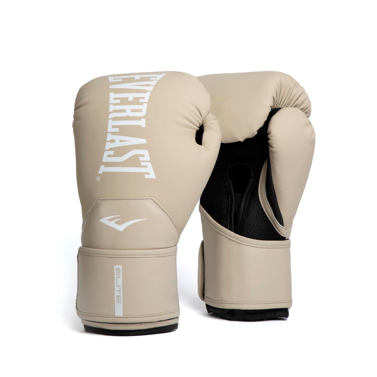 Everlast Elite 2 Womens Boxing Gloves | Vegan Leather Boxing Gloves with Secure Fit Hook and Loop Closure & Ventilation | Cardio, Speedbag, and Heavy Bag Training Gloves (12 oz, Tan)