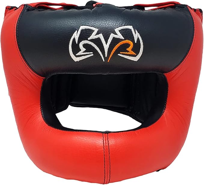RIVAL Boxing RHGFS3 Face-Saver Sparring Headgear - Wide Eye Opening, Premium Leather, and Thermoplastic Inner Frame