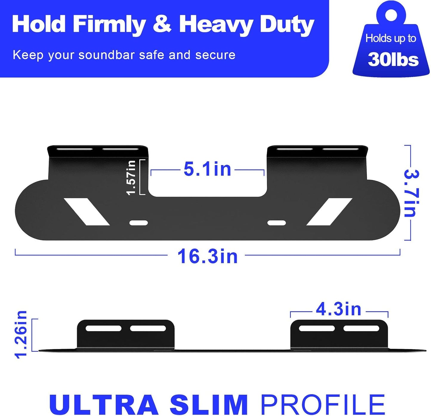BYMECOST 1 2, Soundbar Mount for Sonos Beam, Heavy Duty Wall Mount Bracket Compatible with Gen & Gen Sonos Beam Sound