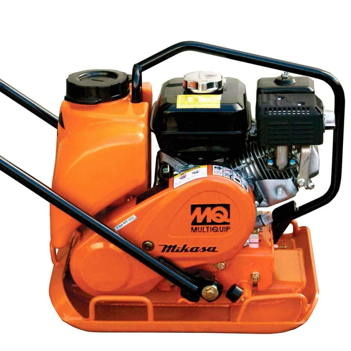 Multiquip MVC82VHW Honda GX160 Plate Compactor with Water Tank, 18" Wide - Black/orange