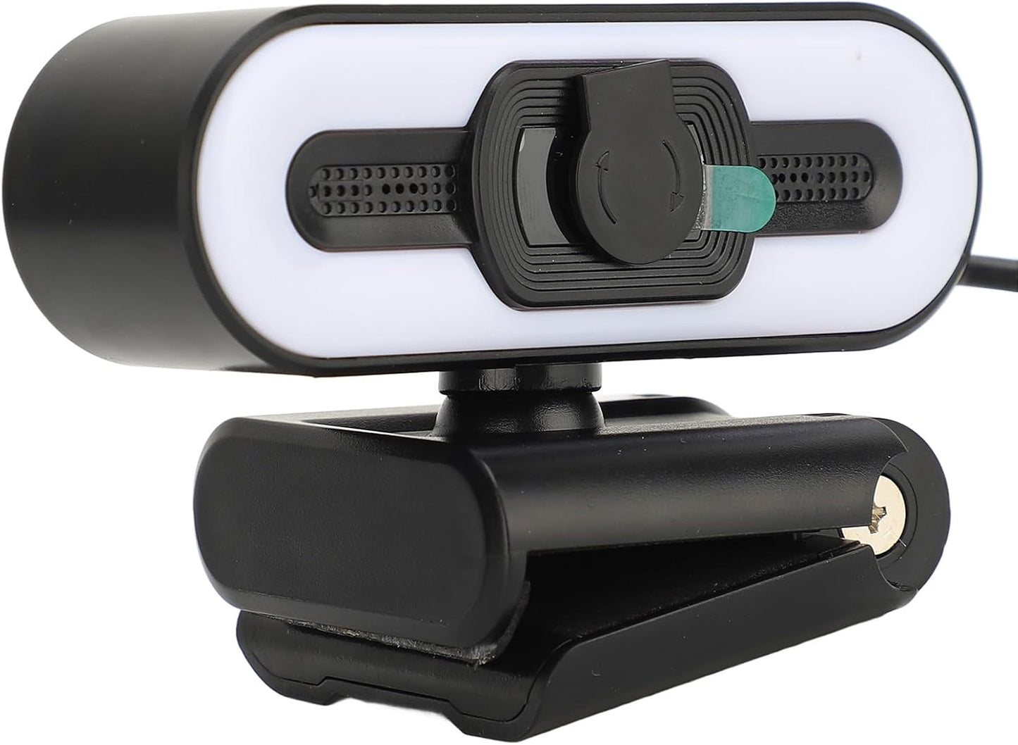 ASHATA 4K Digital Zoom, Webcam Built in Microphone, Super Bright Fill Light Auto Beauty USB PC Camera for Laptop