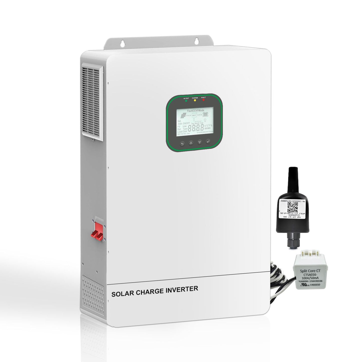 POWLAND 6500W Solar Hybrid Inverter with WiFi,Charger 48V DC to 120V AC Power Inverter,Built in 120A MPPT Charge Controller,Work with 48V Lead Acid/LiFePO4,Support Parallel up to 6 inverters