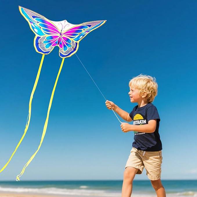 for Kids & Adults Easy to Fly, Large Kites for Adults,Beginner Kite for Kids Ages 4-8, 8-12, Perfect for Beach Trip and Family Activities
