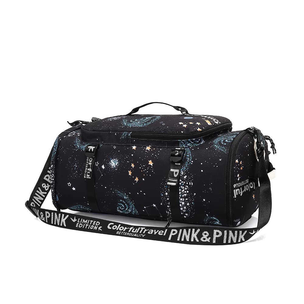 Kalesi Cool Gym Duffle Bag Backpack 4-Way Waterproof with Shoes Compartment for travel Sport Hiking laptop Lightweight