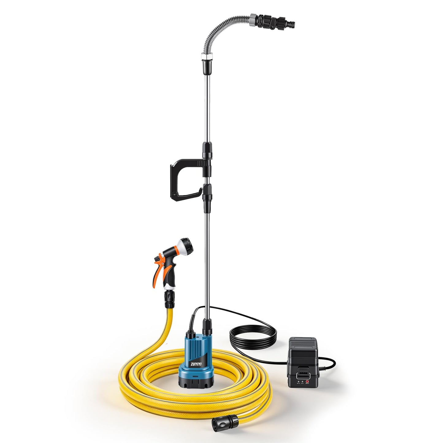 ZUYIYI 2-in-1 Cordless Submersible/Stick Water Transfer Pump for Makita 18V Battery (NOT Included), 713GPH, 66Ft Lift Portable Sump Pump, Electric Utility Pump for Pool, Pond, Garden, Basement