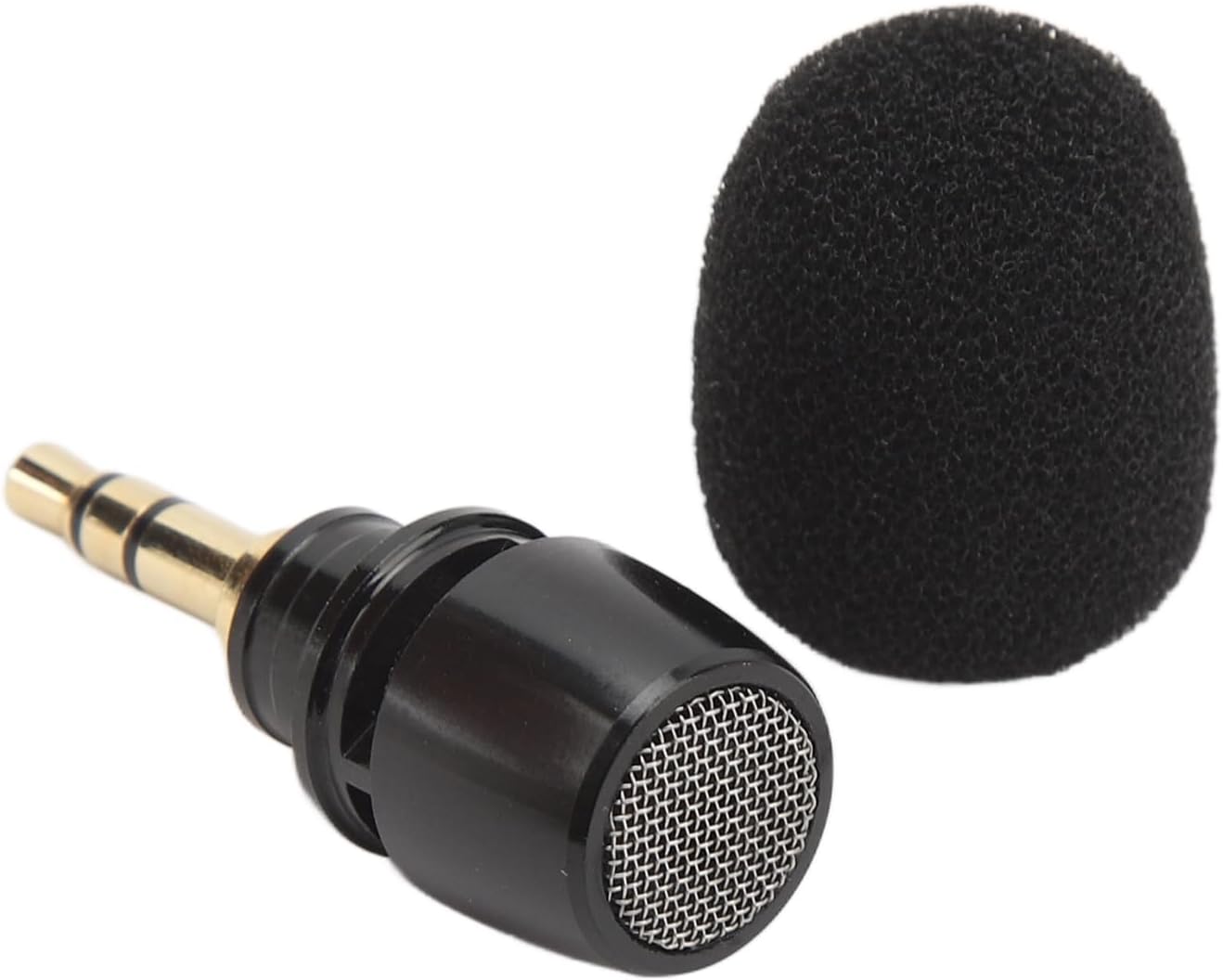 ciciglow 3.5mm, External Camera Microphone Mini Omnidirectional Condenser Microphone with Noise Reduction, for DSLR