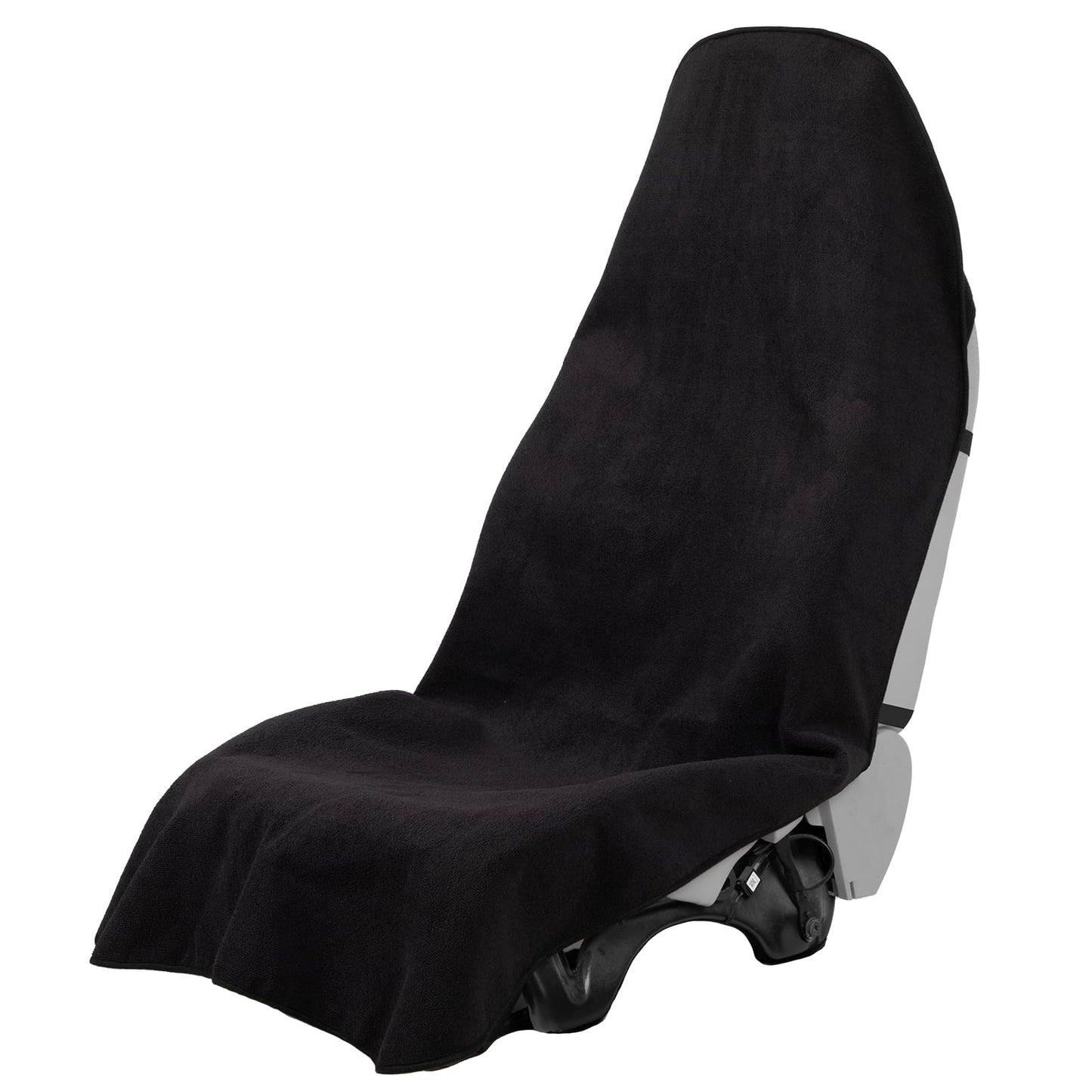 Prpeko Terry Cloth seat Cover Universal Waterproof Car Sport Towel Seat Cushion Non-Slip Sweat-Absorbent Towel Cloth Suitable for Gym Workout, Universal Fit for Car SUV Van-Black