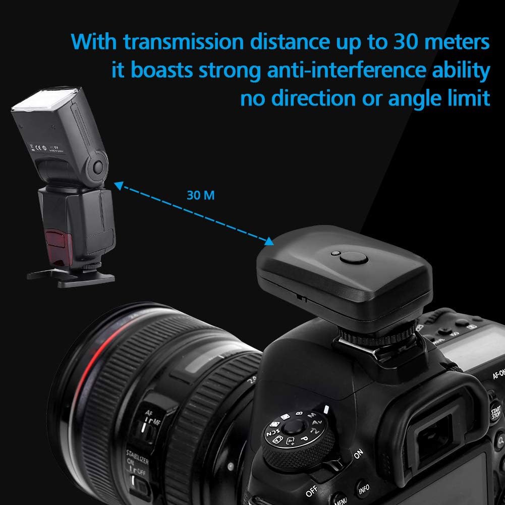 16 Set, 433MHZ 1 2 1 Shutter Release Transceiver Kit with Transmitter Receivers Sync Wire Cable for/for/for/