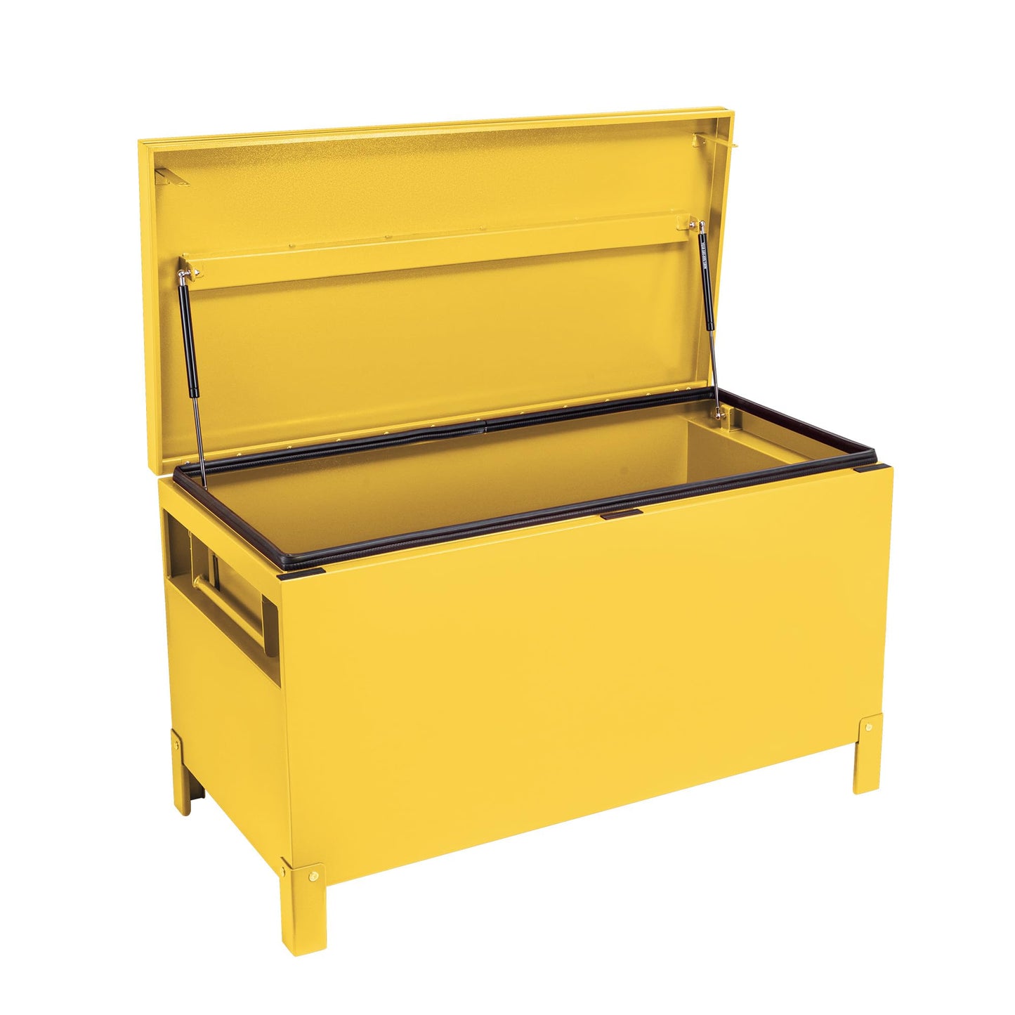 Garvee Steel Truck Bed Toolboxes 36'' Jobsite Storge Box Heavy Duty Steel Jobsite Tool Chest XXL Large Deck Truck Bed Box (36 Inch/Yellow)