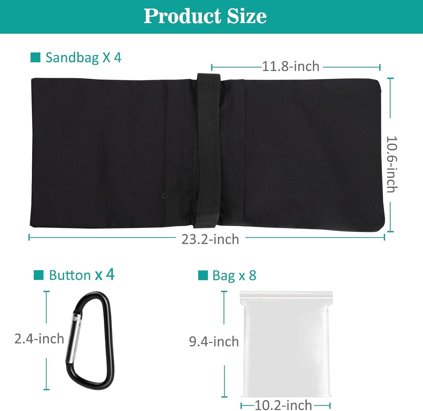 2 Packs Sandbags Weight Bags for Light Stand Photography Video Support, Heavy Duty Saddlebags for Backdrop Stand, Photo