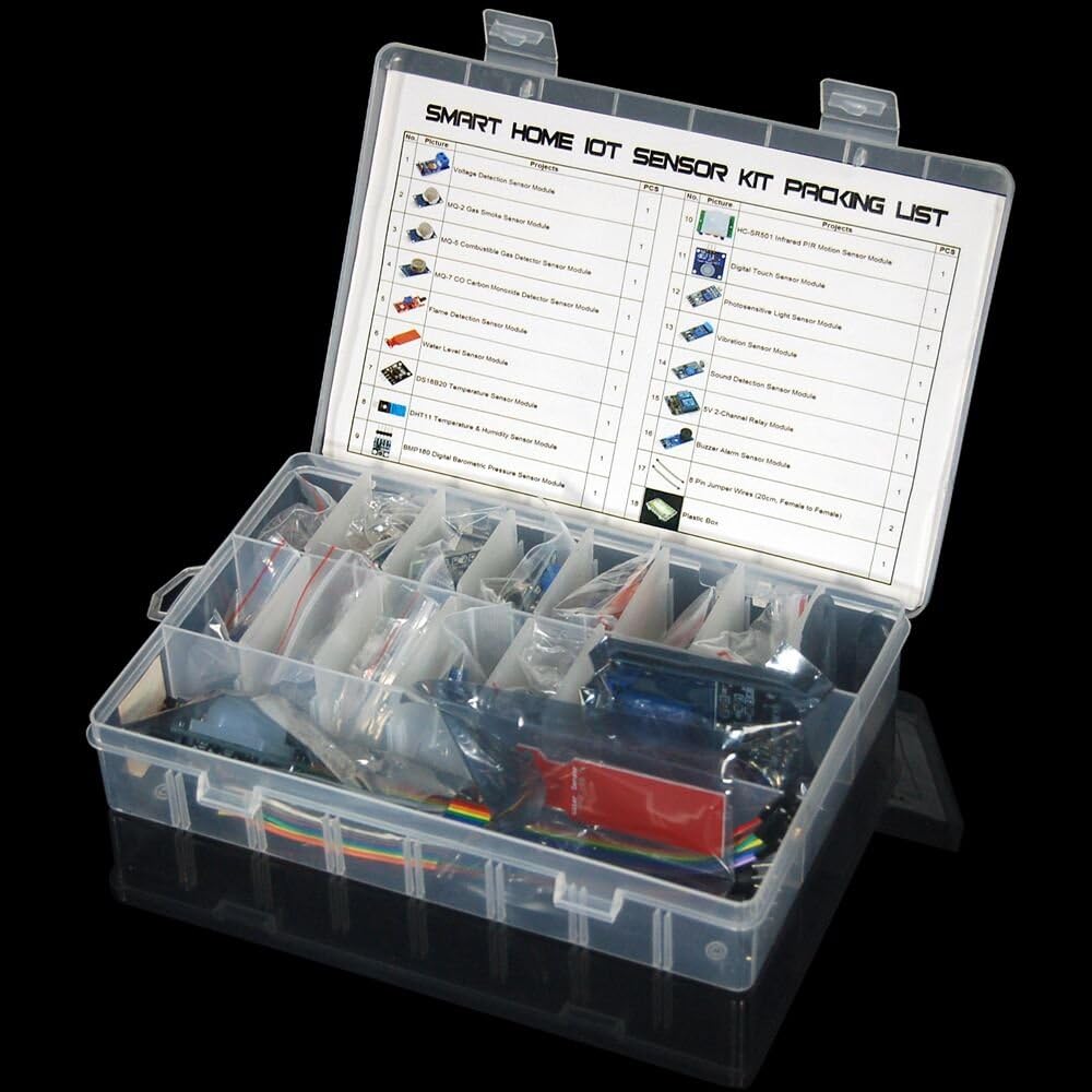 KOOKYE 16 1 in Smart Home Sensor Modules Kit for Arduino Raspberry Pi DIY Professional
