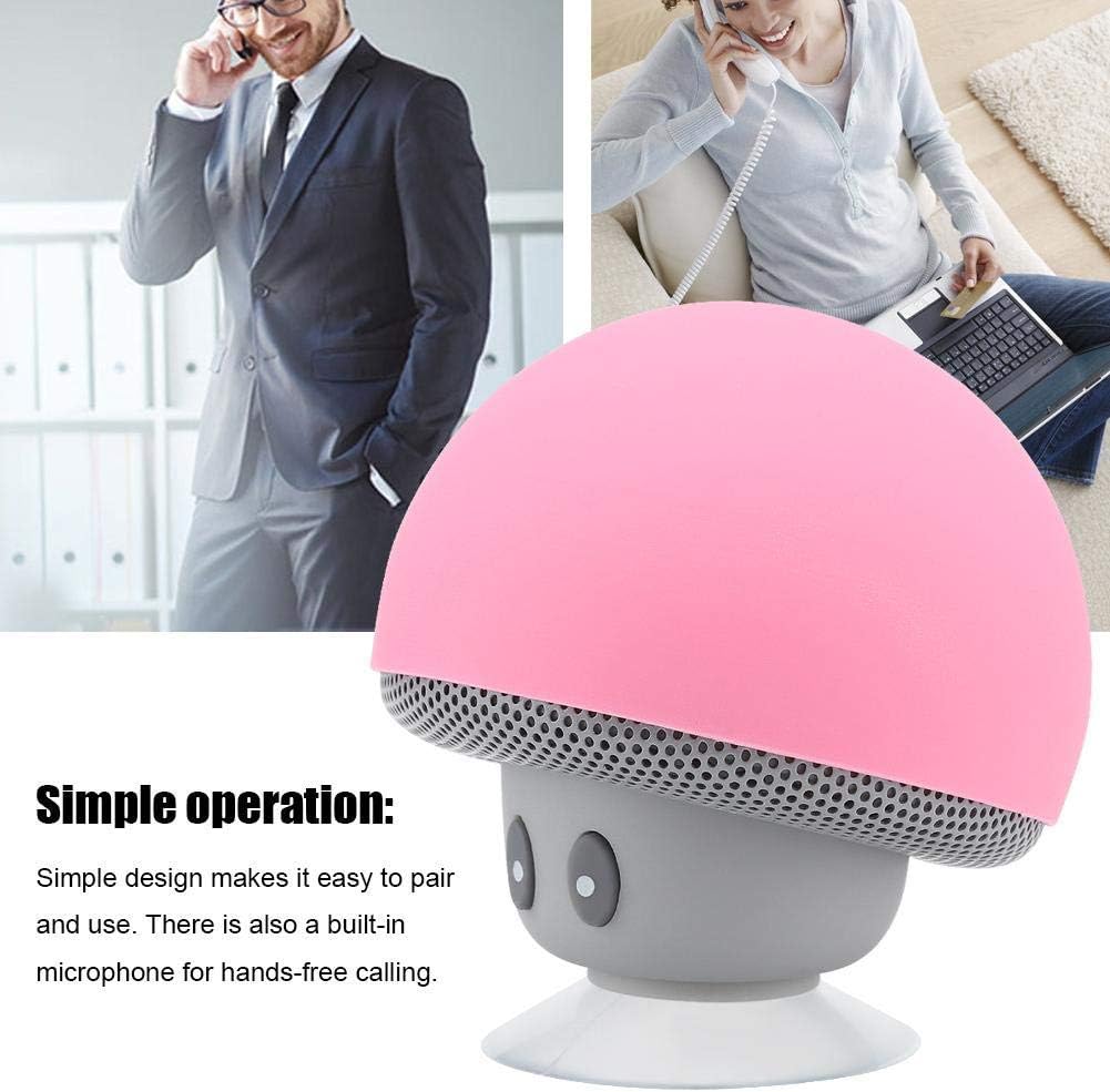 Socobeta Bluetooth Speaker Mini Portable Speaker Mushroom Subwoofer with Suction Cup Function