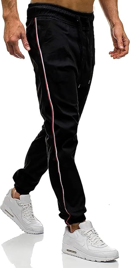 Men Joggers Chino Cargo Pants Hiking Outdoor Recreation Pants Twill Fitness Track Jogging Pants Casual Cotton Pants