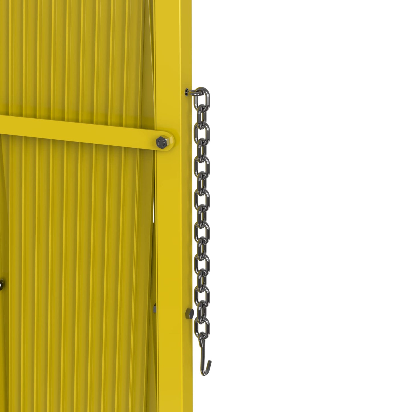 Trafford Industrial Heavy-Duty Expandable Metal Safety Gate Barrier (72.5" H x 20' W, Expands to 20 ft)