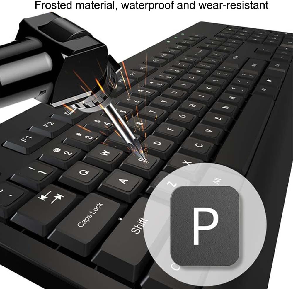 ANRACHEL Desktop(3PCS,English) Replacement English Keyboard Letter Stickers, Universal English Keyboard Stickers
