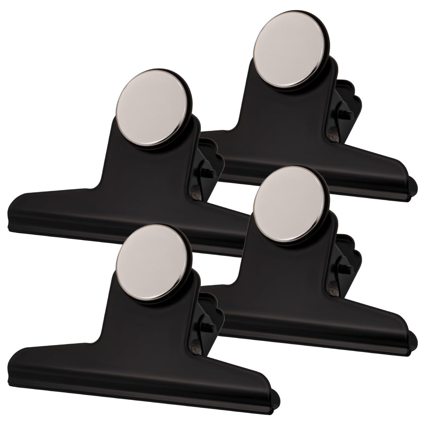 Extra Strong Magnetic Clips for Refrigerator, Strong Fridge Magnets Clips, Heavy Duty Refrigerator Magnets, Clip Magnets for Classroom, Whiteboard, Office, Photo, Locker, 4 Pack