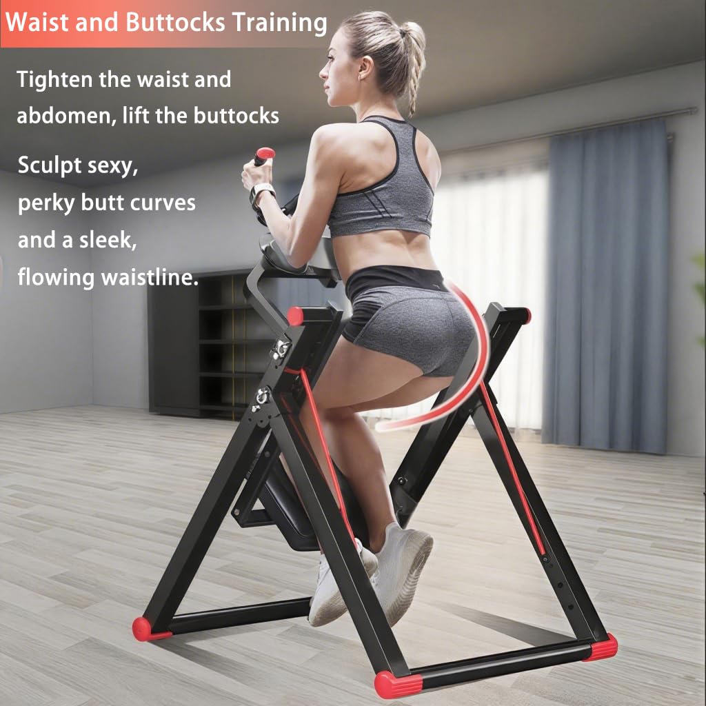 Vicamy Silent Ab Machine, No-Track Ab Workout Equipment for Home Gym, Adjustable Resistance Ab Trainer Machine for Adults,Rotatable Full Body Training for Waist Twister