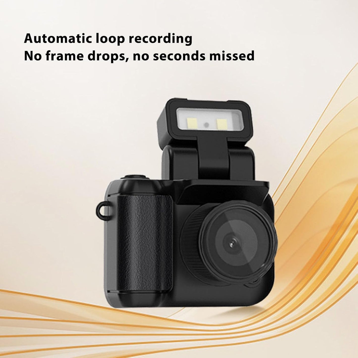 1080P 1.44in Sanpyl Small DV Camera, HD Thumb Video Recorder Mini DVR Camcorder with Screen, Charging Case, Supports