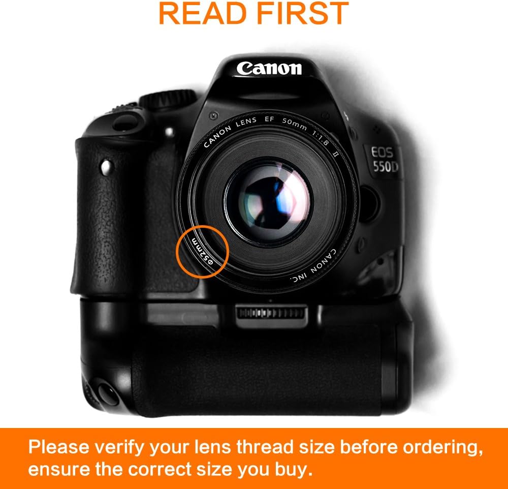 X-SweetDream 49mm 3 Pack Pinch Set Lens Cap Bundle, Universal Snap on Front Centre Lens Cover with Microfiber Lens