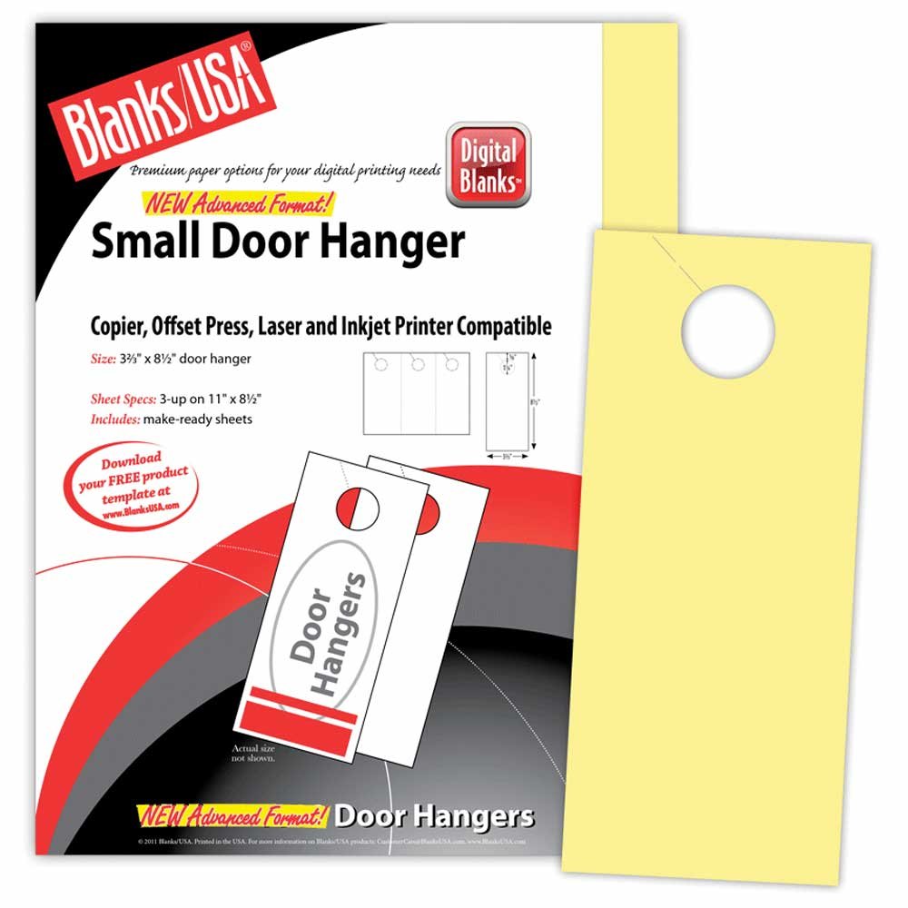 Digital Door Hanger - 3.67" x 8.5", 150 Door Hangers