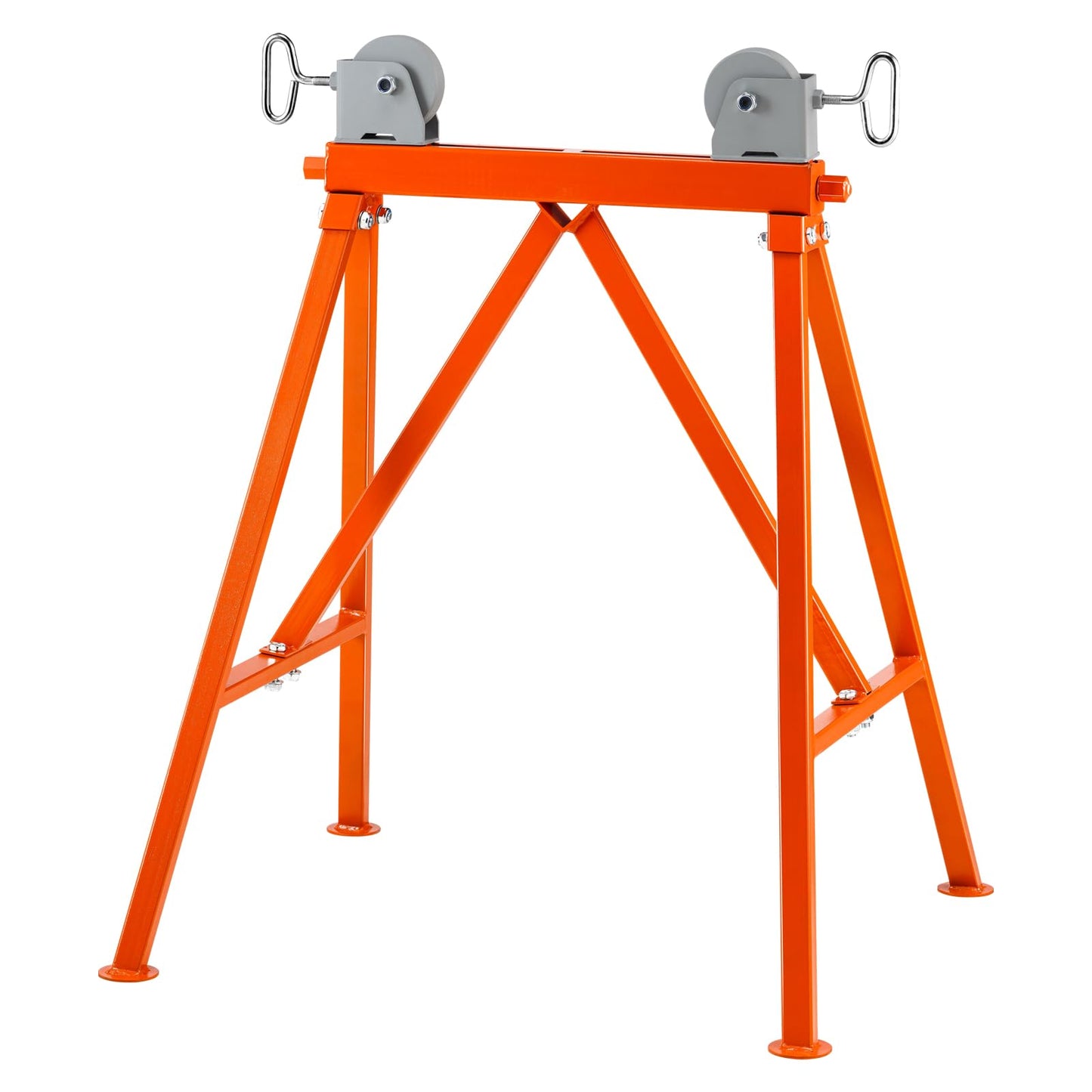 VEVOR Pipe Stand with Roller Head, Heavy Duty 2500 LBS Load Capacity, Suitable for 2-36 inches Pipes, 45# Steel Roller Pipe Stand for Welding