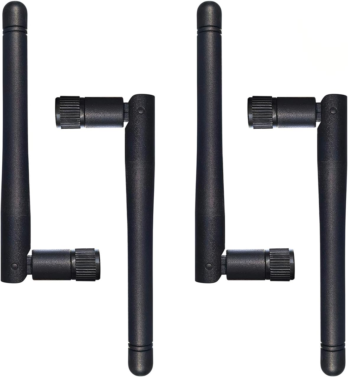 Dixingtek 6E 2.4GHz 5GHz 6GHz 4-Pack WiFi Tri-Band Bluetooth RP SMA Antenna, Compatible with WiFi Router Camera