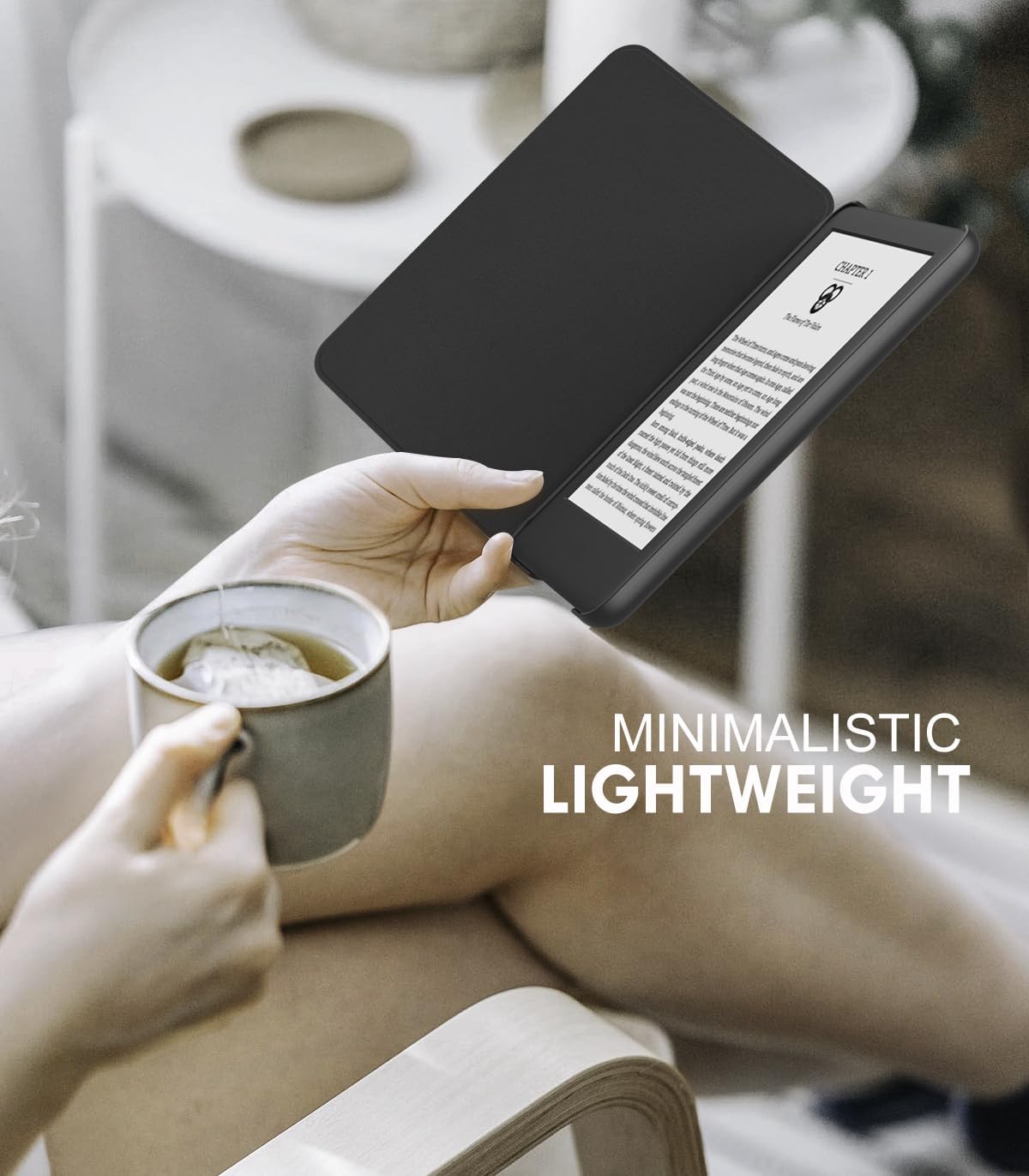 MoKo 6" (11th Generation-2024 2024/2022 11th Case Fits All-New E-Reader Release), Lightweight Shell Cover with Auto