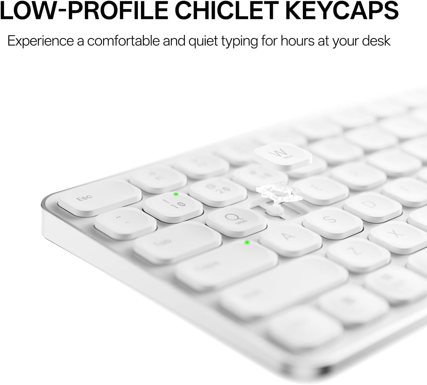 Rapoo 9050S 2.4GHz/Bluetooth 5.0/4.0 Set 4 Multi-Device Keyboard and Mouse Combo, Wireless Keyboard & Mouse