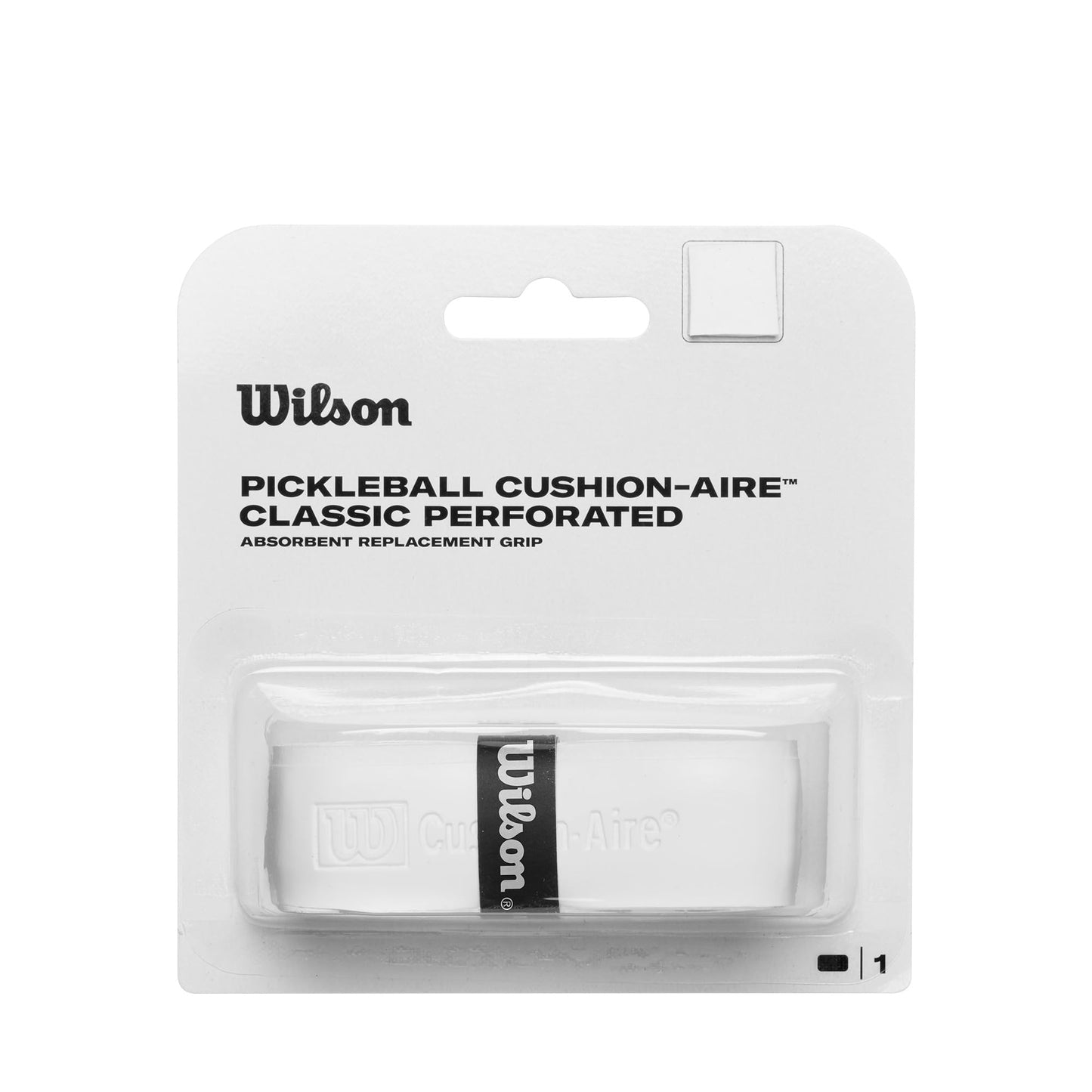 Wilson Pickleball Cushion-Aire Classic Perforated Replacement Grip - White