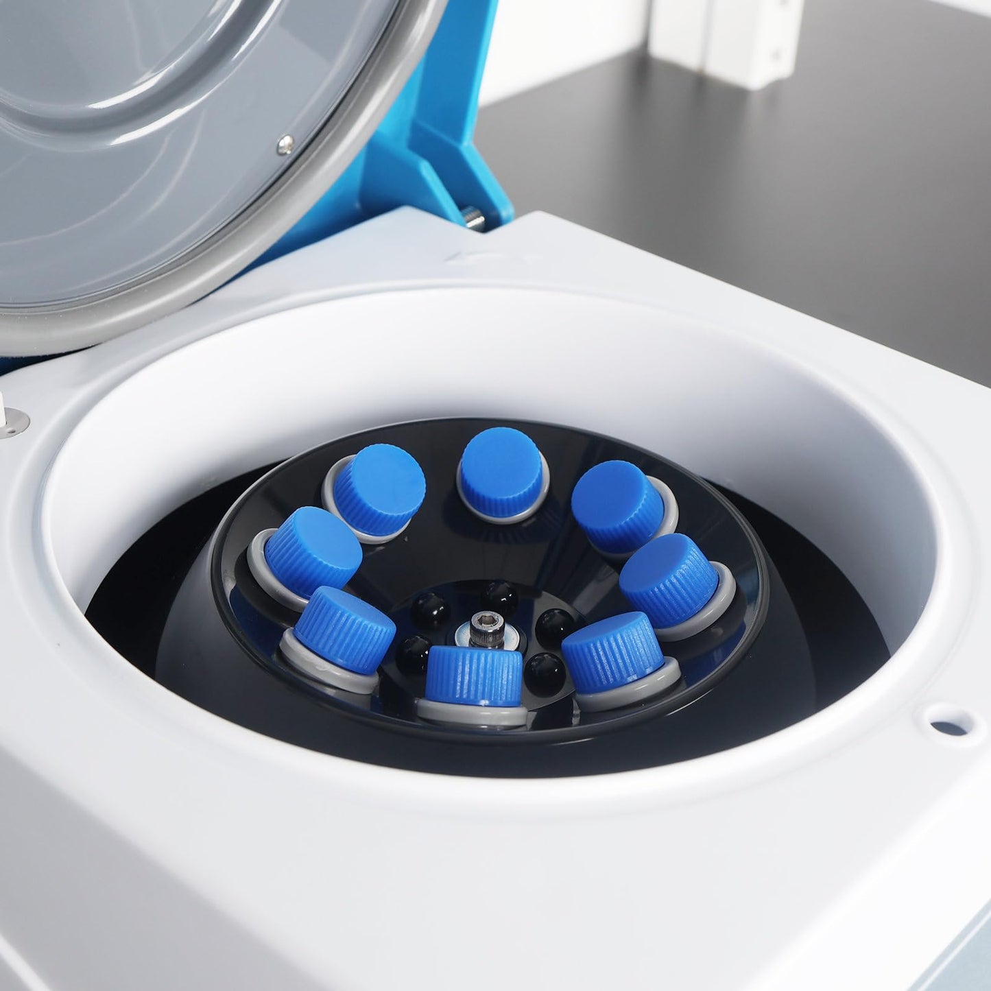 Labasics Benchtop Centrifuge, 110V/60Hz Digital Low-Speed Centrifuge with 15 ml x 8 Angle Rotor, 4000 RPM Max Speed, 1780xg Max Centrifugal Force