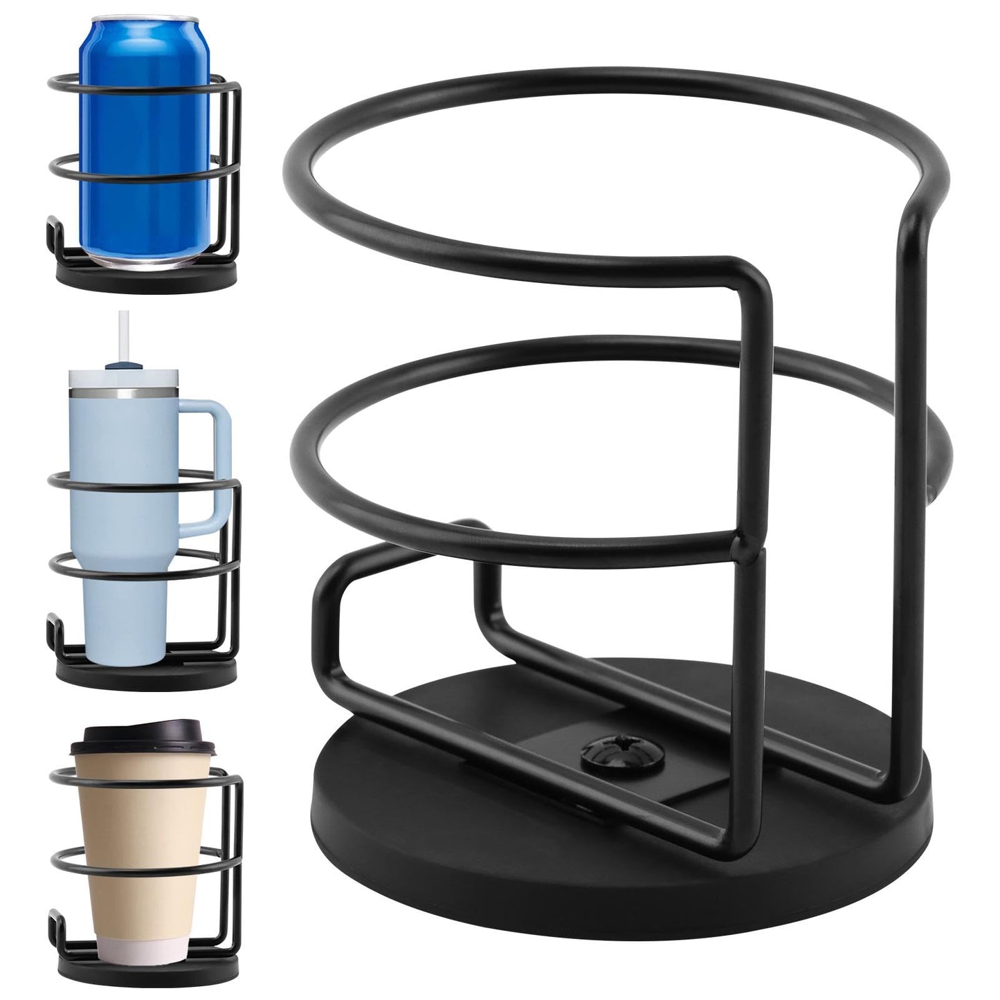 Magnetic Cup Holder Heavy Duty Metal Drink Holder Portable Cup Holders for Tractor Mower Truck Car Fridge Bottom Magnetic(Size:3.46in)