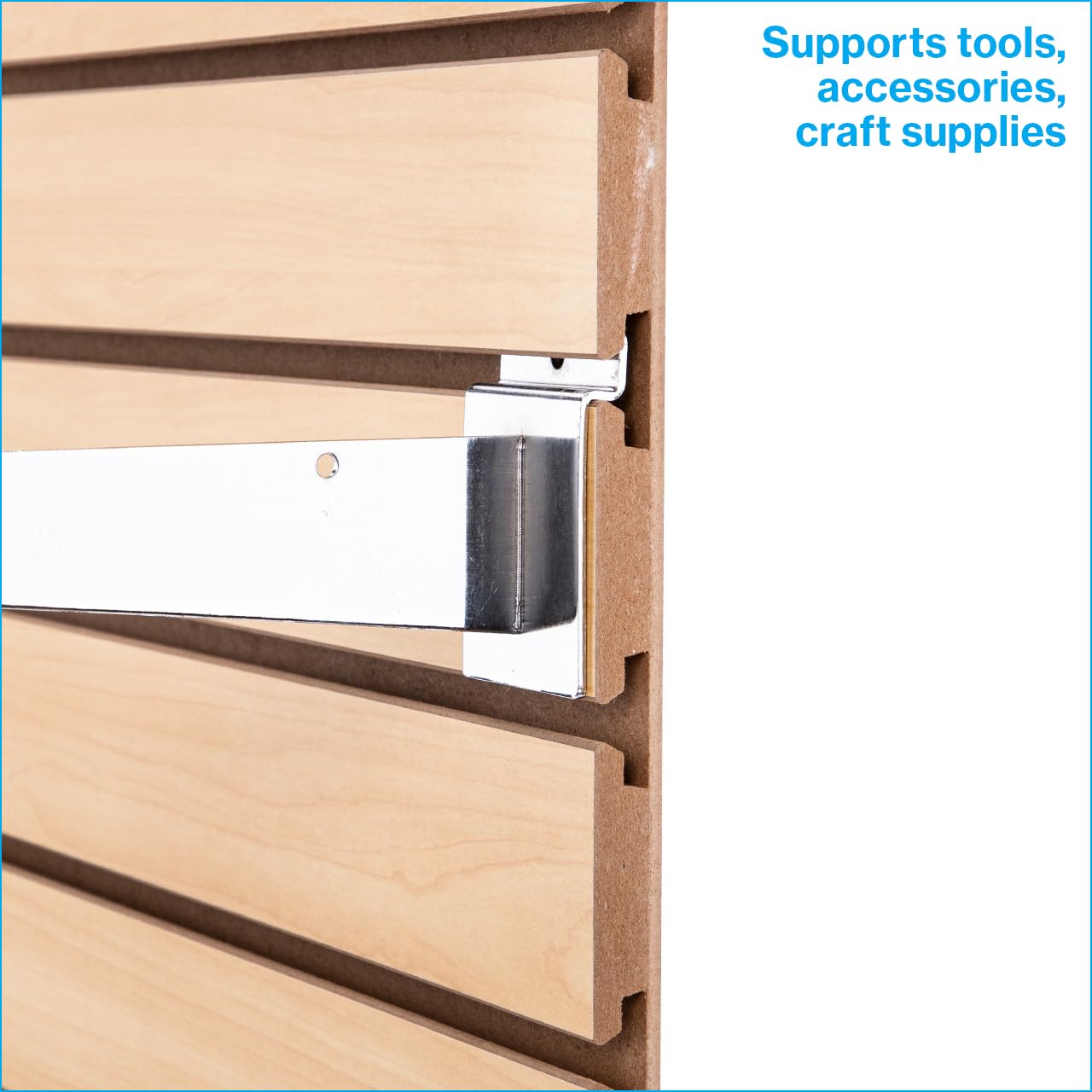 SSWBasics 4 ft x 2 ft Horizontal Maple Slatwall Easy Organizer Panels (24" H x 48" L) - Pack of 2 - Perfect for Retail Store, Garage Wall, and Craft Storage Organization