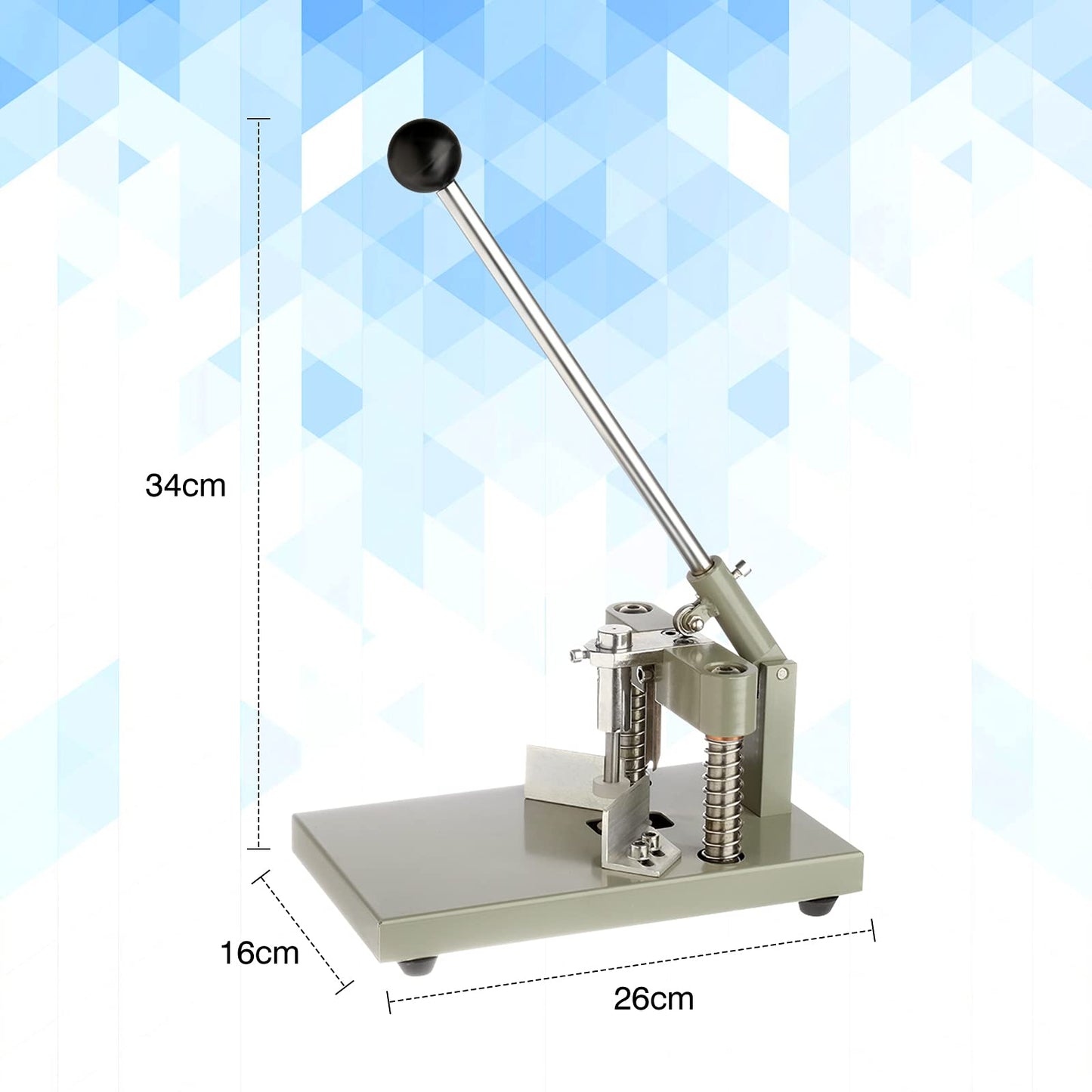 IRONWALLS Corner Rounder Cutter Machine, R6mm R10mm 1.2”/ 30mm Thickness Heavy Duty Paper Corner Cutter Punch with Paper Holding Device, Steel Metal Commercial Corner Punch for Office Business