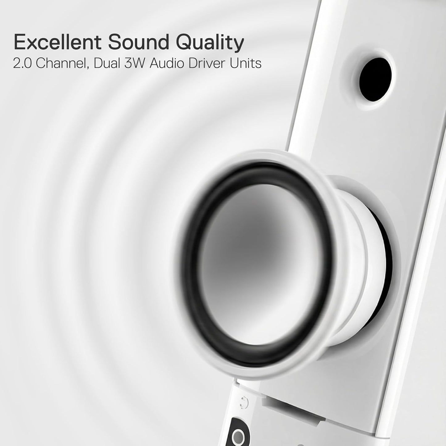 Redragon GS550 2.0 3.5mm PC Gaming Speakers, Channel Desktop Computer Sound Bar with Compact Maneuverable Size