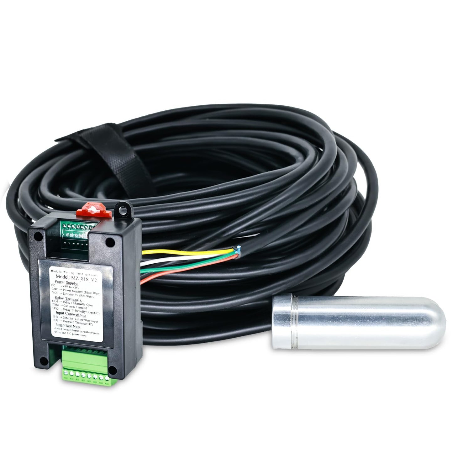 Universal Vehicle Detector for Driveway, No Digging Installation, Automatic Gate Opener Sensor, Loop-Free Compatible with Most Systems, 12-24V DIY Magnetic Sensor