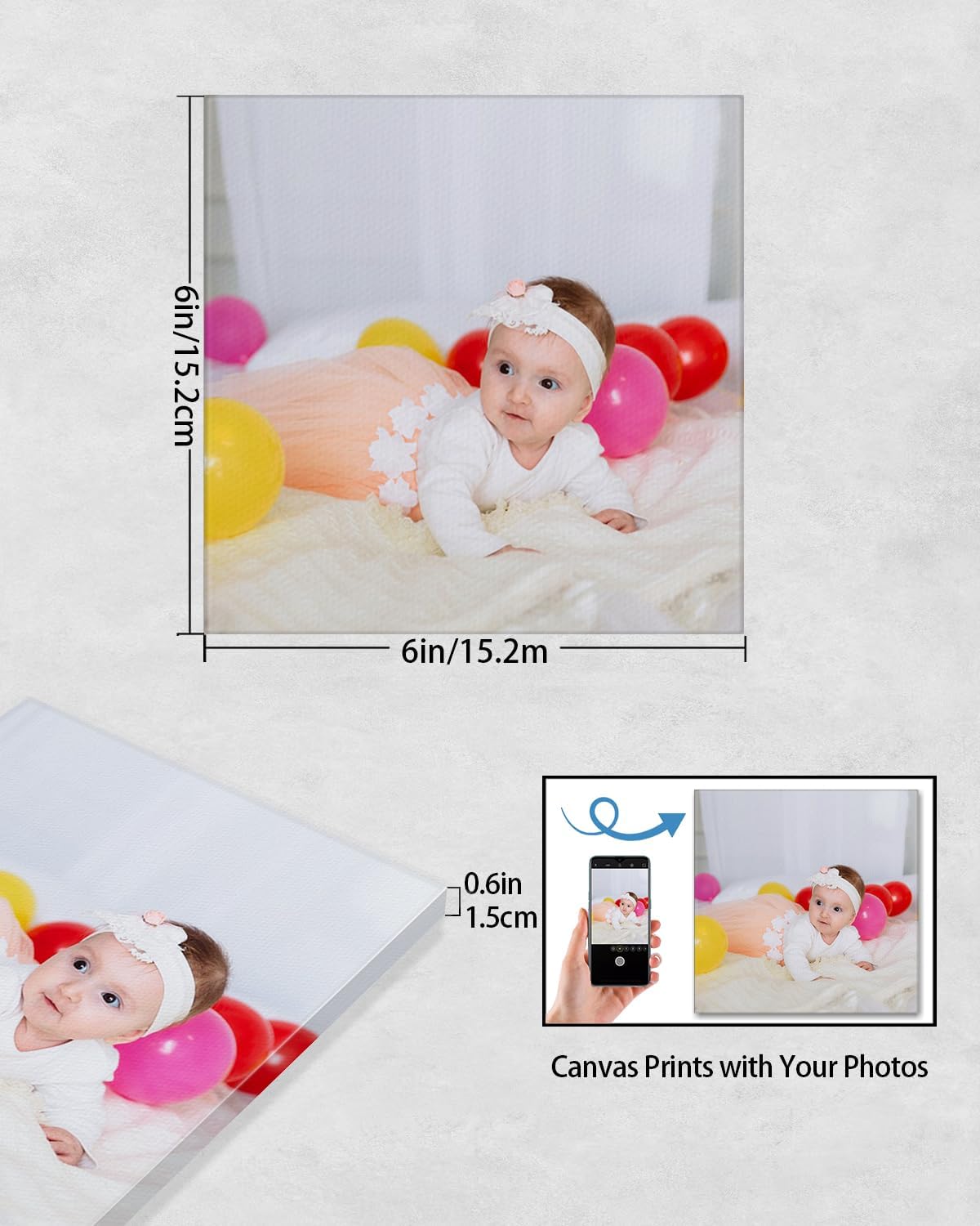 Skiennix Personalized Custom Canvas Wall Art - Unique Photo Prints for Living Room, Bedroom & Gifts