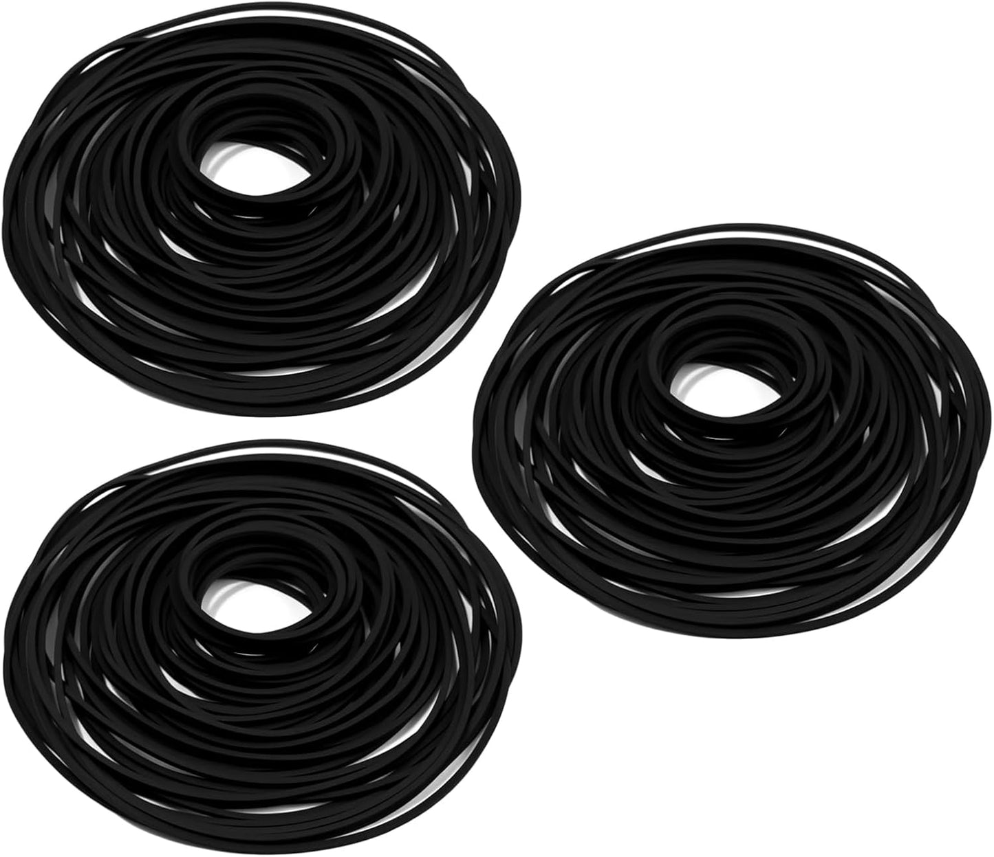 TNJPSEK 150 Cassette Set (1mm Pcs Player Belts Replacement Kit, Mixed Flat Rubber Drive Belts for Tape Recorder Repair