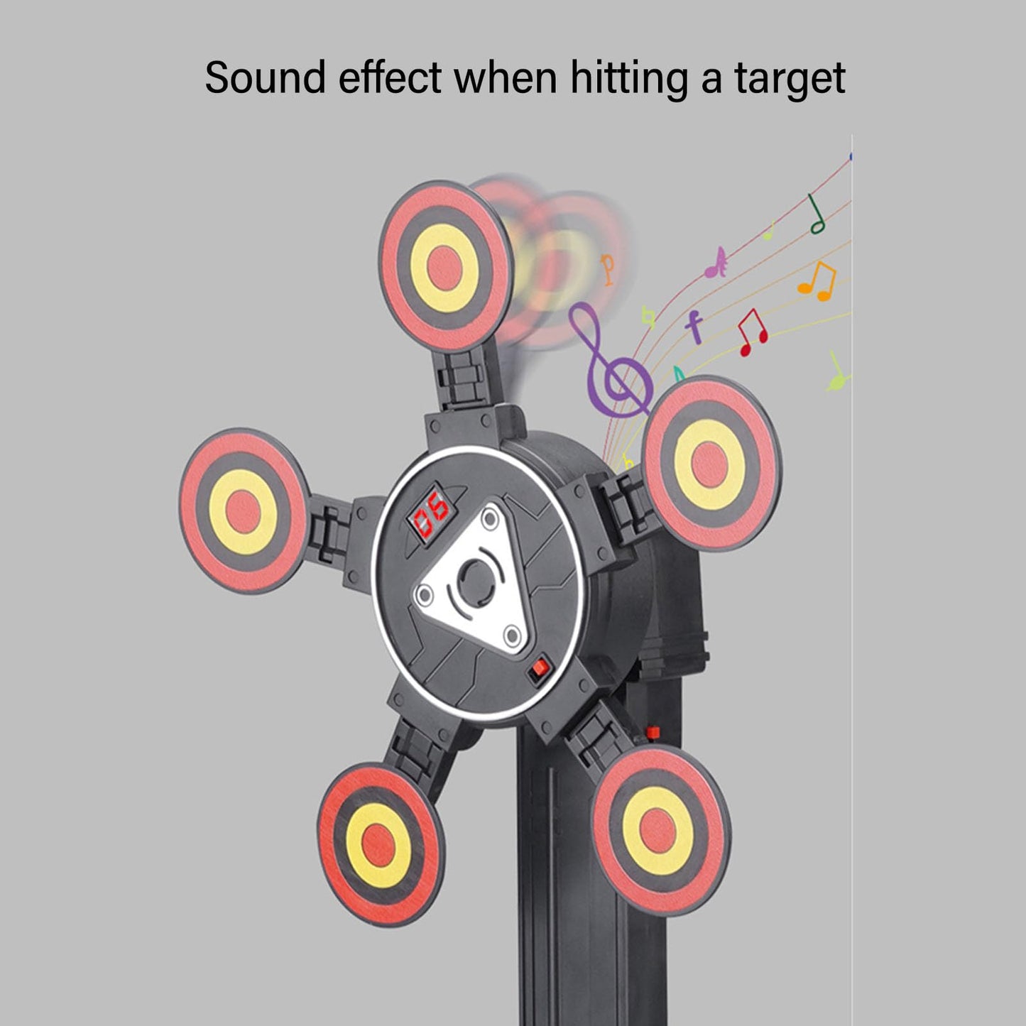 ZJchao Children Electronic Scoring Target Toy, 360° Rotating Moving Target, Sound Effect Training for Competition Training