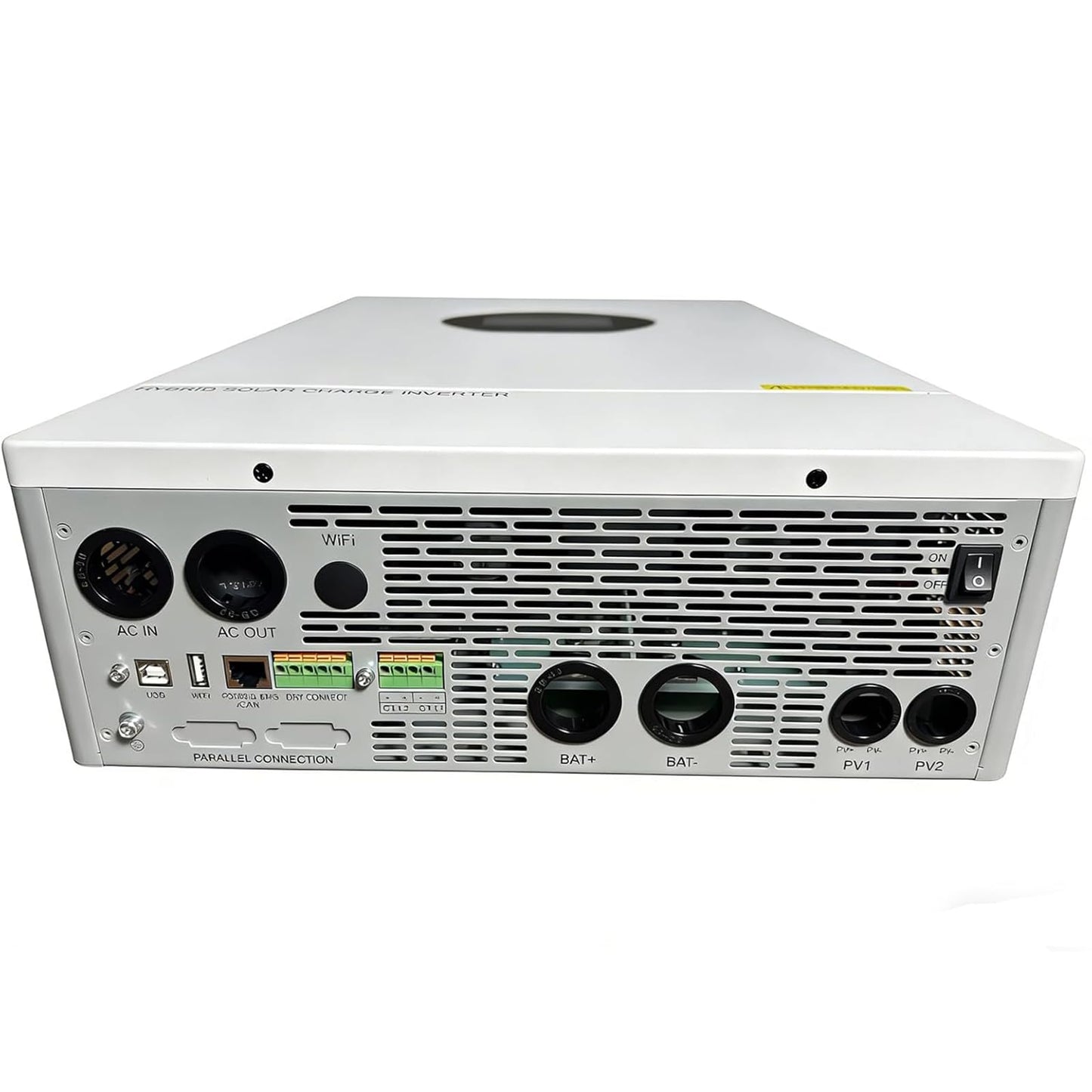 7200W Split-Phase Hybrid Solar Inverter, 120V/240V, 150A Dual MPPT, 48V Battery, UL Certified for Home Backup