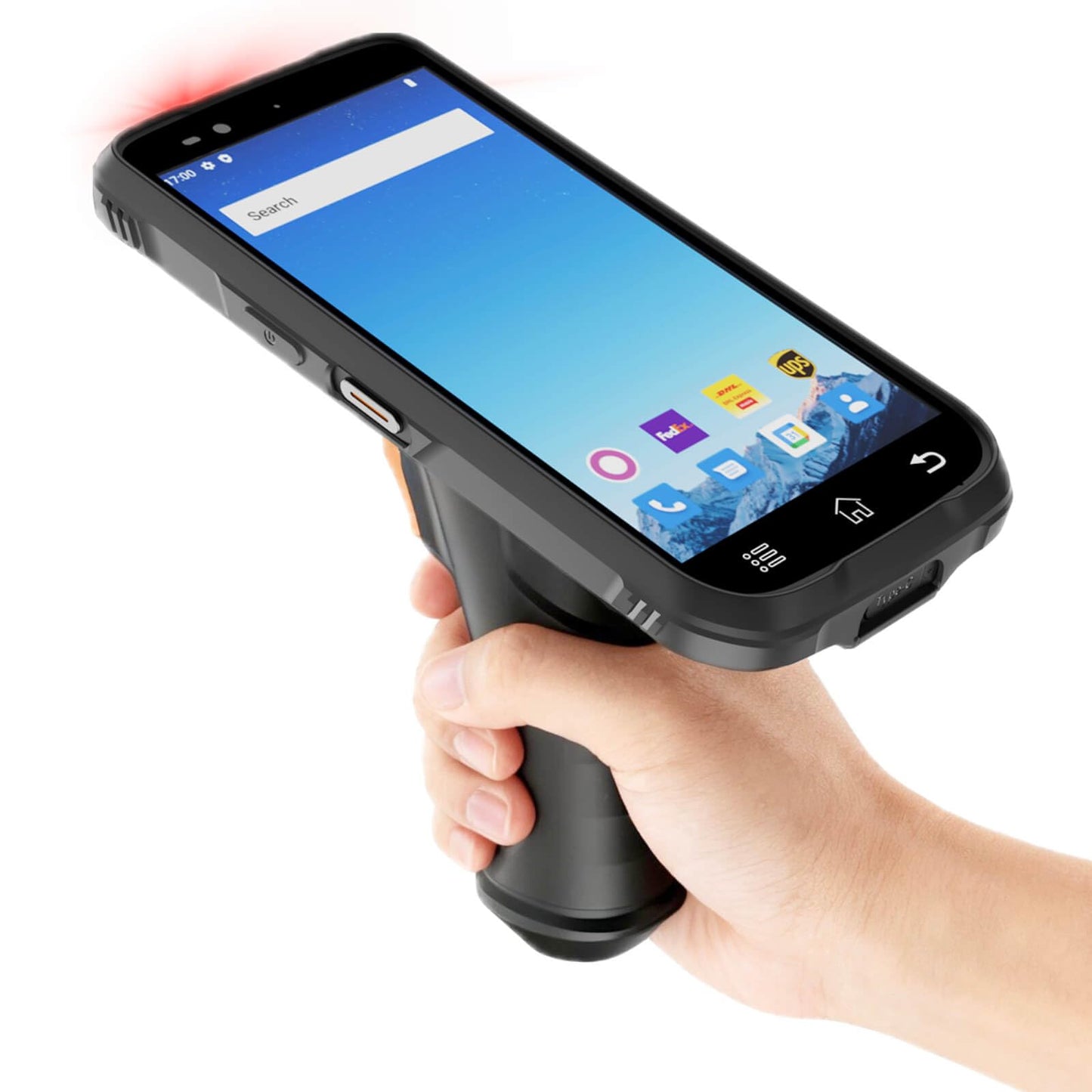 RAYOUNGTEK Rugged Android Barcode Scanner Handheld PDA Mobile Computer with Pistol Grip, 6.0" Display Octa-Core 2.0GHz 4GB+64GB Build-in Zebra SE4710 Engine, 4G LTE/WiFi Warehouse Inventory Scanner