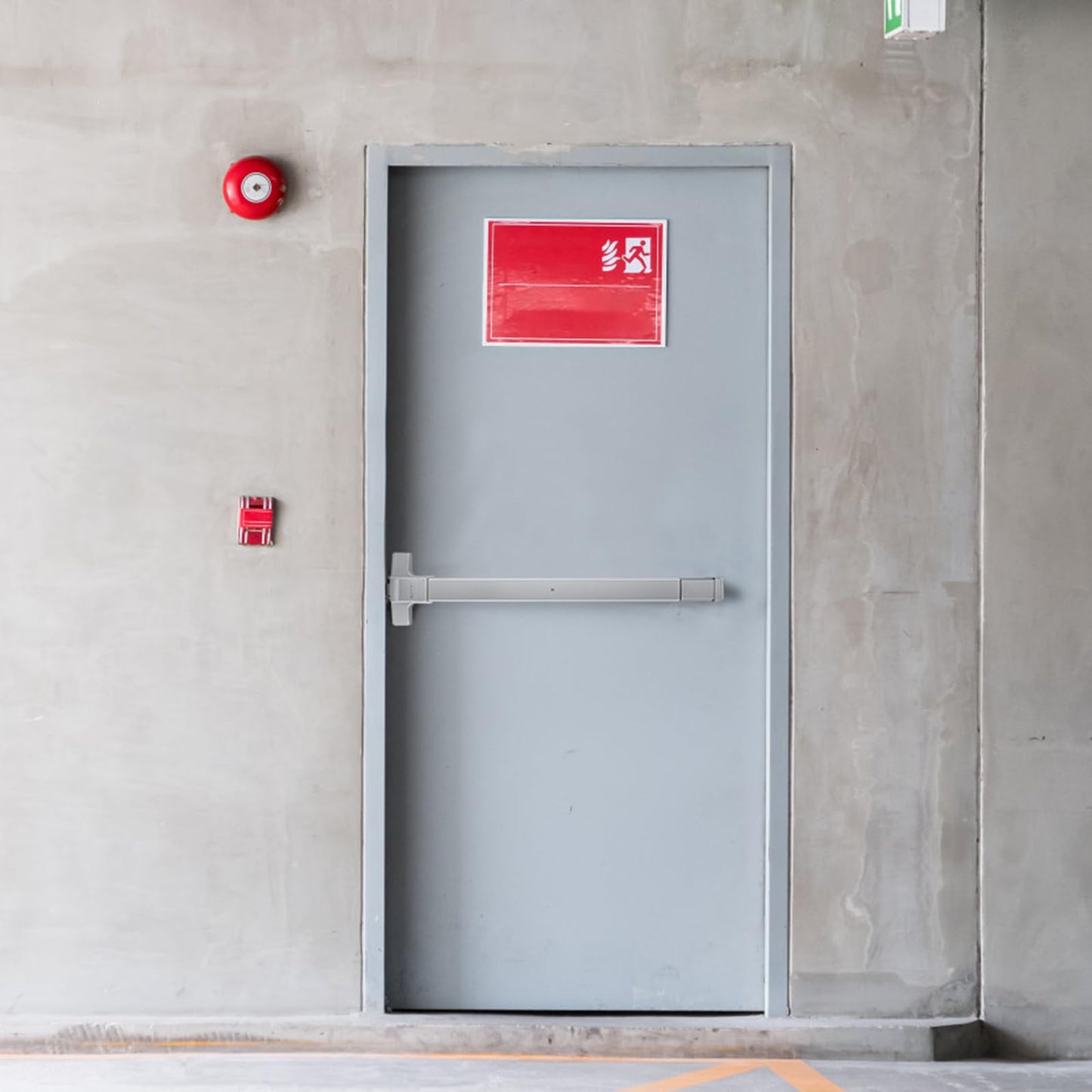 VEVOR Door Push Bar Panic Exit Device, 28” Stainless Steel Commercial Emergency Exit Door Push Bar with Exterior Lever and 3 Keys, Emergency Exit Door Hardware for 28"-41" Metal Wood Door