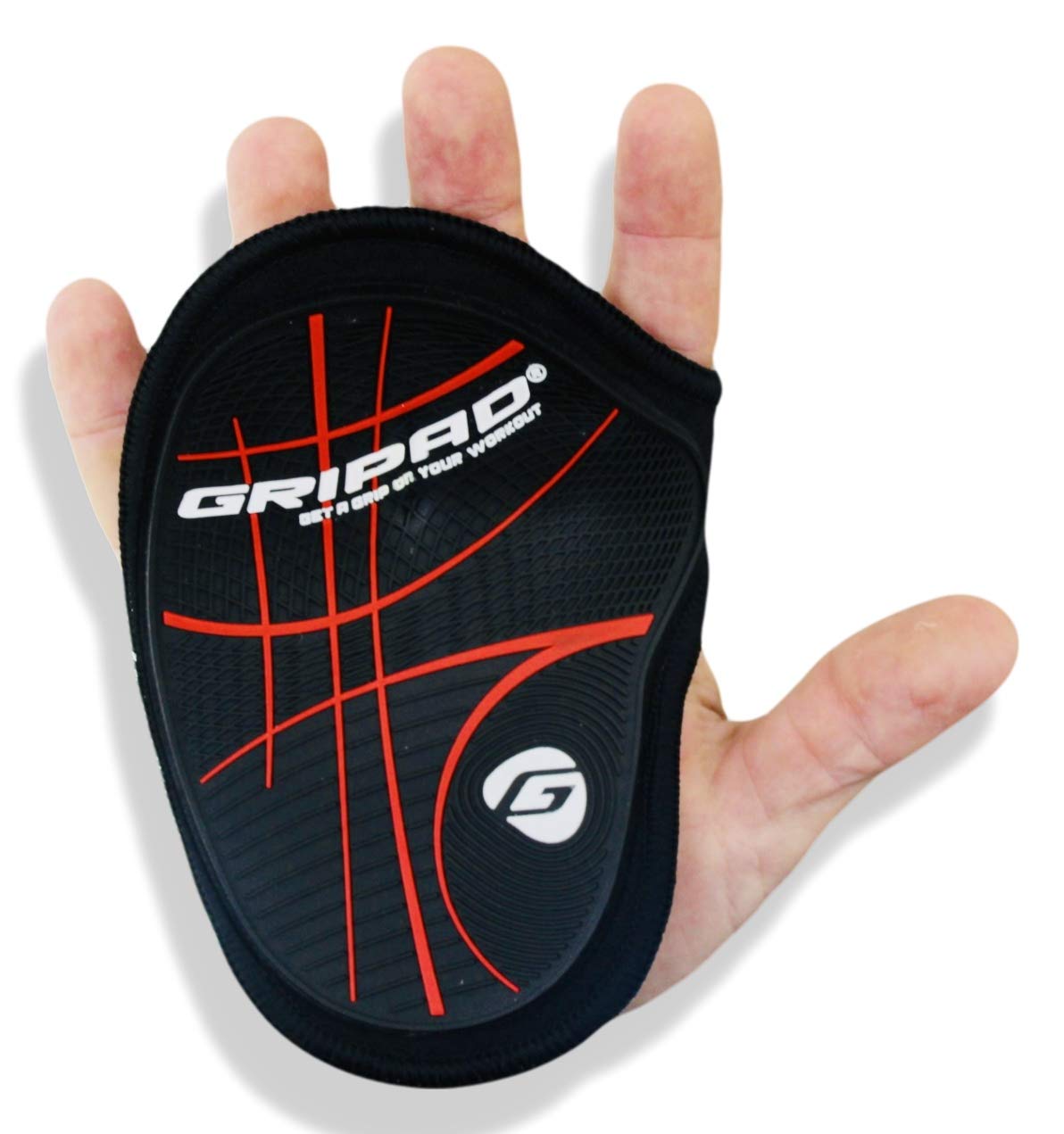 Gripad RX Lifting Grips | The Most Durable Grip Pads Yet | The Alternative to Weight Lifting Gloves, Gym Workouts, WOD, Weightlifting | Neoprene Hand Grips | Flexible Rubber Palm (American Flag)