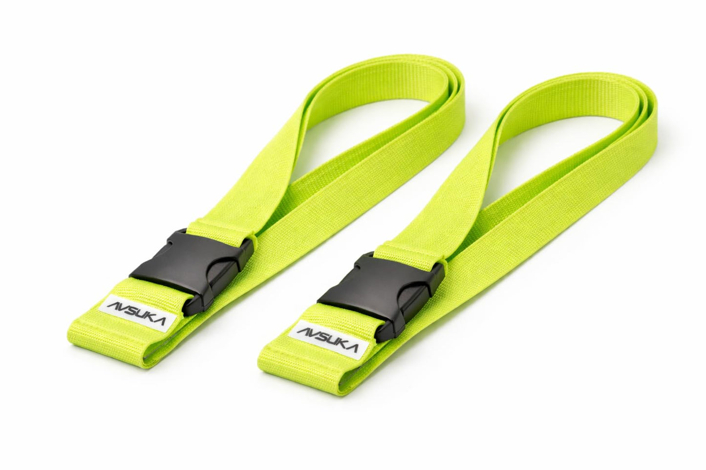 2-Pack Adjustable Luggage Straps with Buckles – Heavy Duty 1 Inch Suitcase Straps for Travel, 9.8ft Durable Packing Straps for Checked Bags