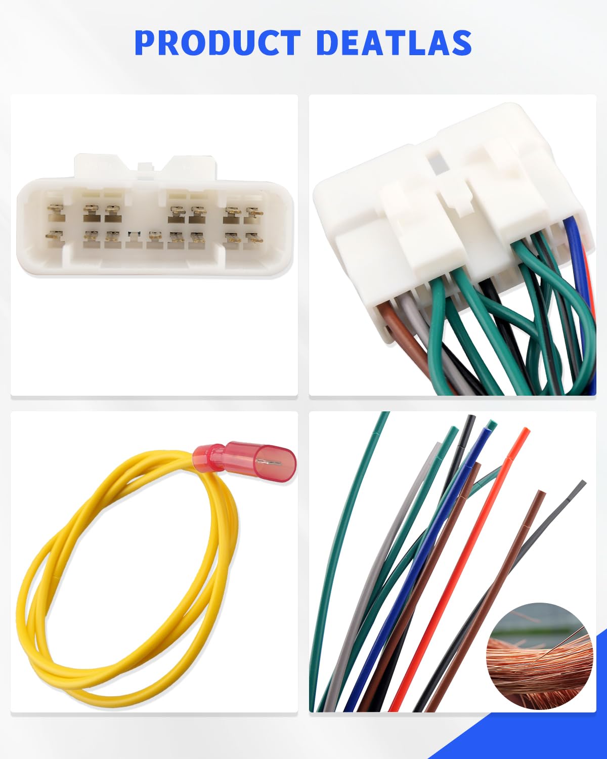Wujexuhe IS300 2001 2002 2003 2004 2005 Wiring Harness Amp Bypass Stereo Adapter Fit for Lexus