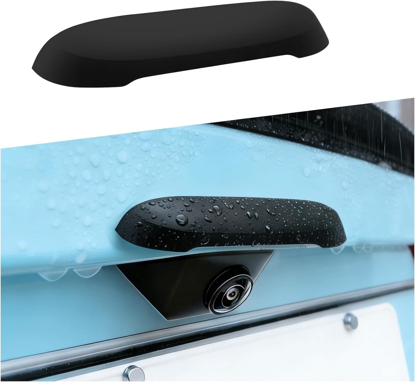 KIFIDAN Silicone Car Backup Camera Rain Shield,Soft Wider Backup Camera Rain Cover for Providing Clear Reversing