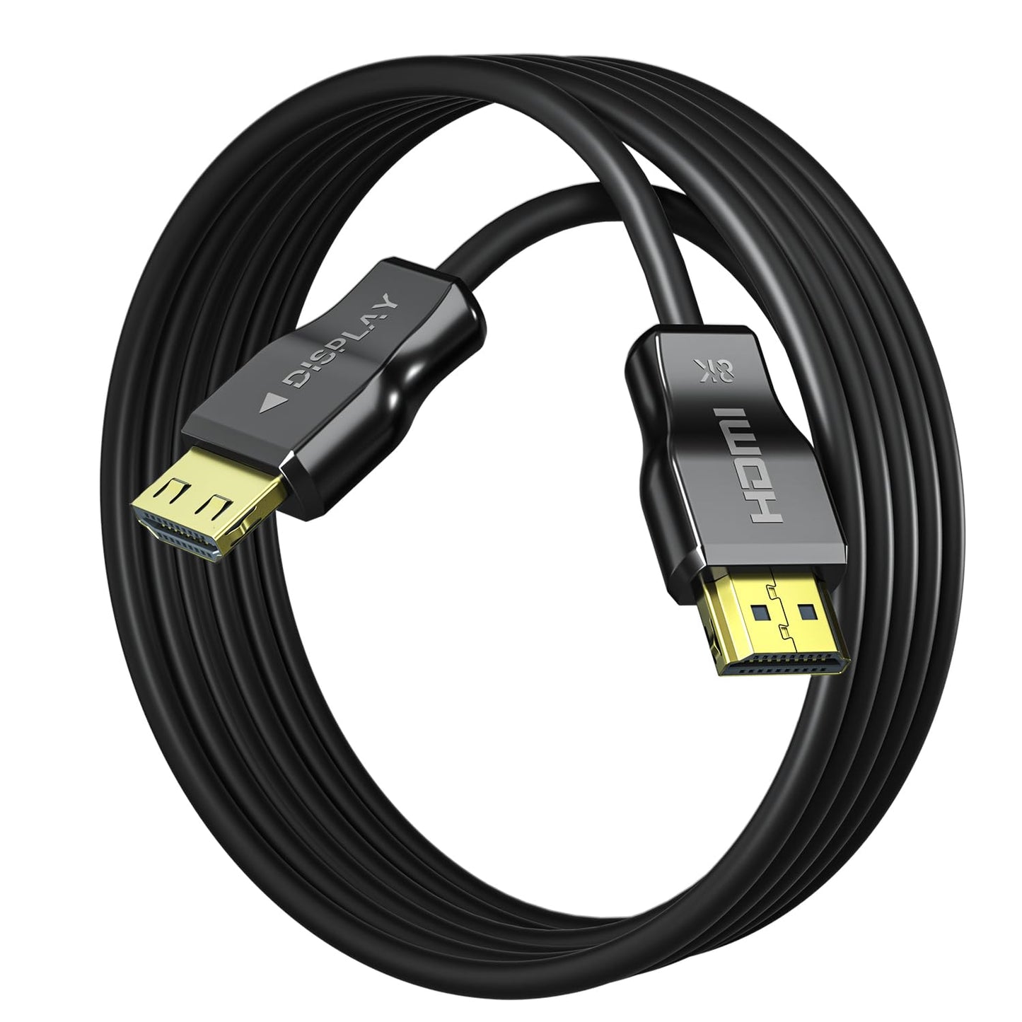 YSerendept 8K CL3 Rated(16.5ft),48Gbps 2.1 Cable[8K@60Hz,4K@120Hz] Fiber Optic HDMI Cable Long HDMI with Lock