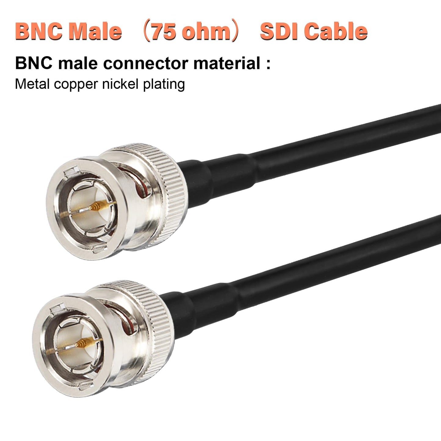 20ft, 3G 75 RG179 4K 1080P 3G-SDI XRDS -RF SDI Cable Flexible HD-SDI Cables, BNC to BNC Video Cable Ohm Extension Cable